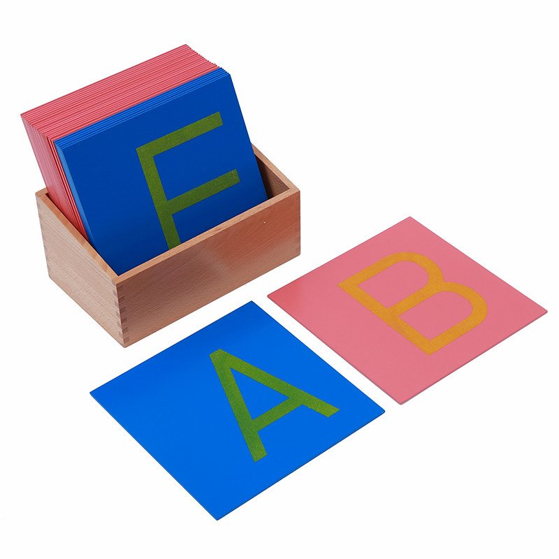 Sand paper letter capital